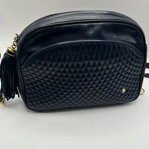 Bally Black Quilted Crossbody Bag